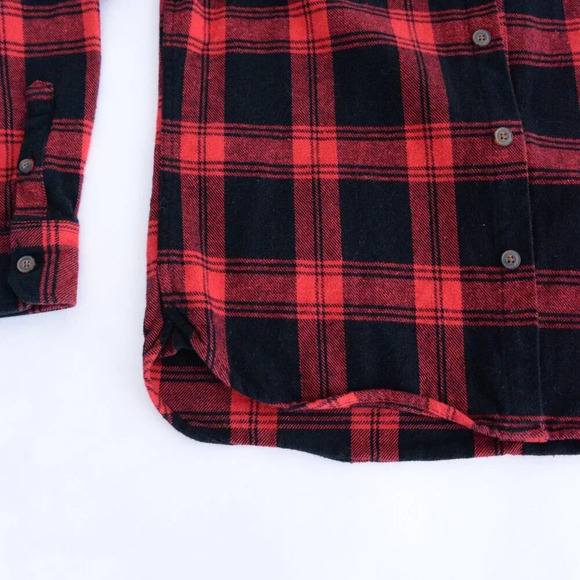 Jachs New York Red Black Checker 100% Cotton Outdoor Gorpcore  Button Up Shirt M - Picture 8 of 11